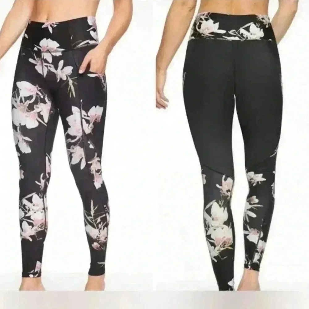 Athleta Magnolia Salutation Stash Pocket Tight Leggings